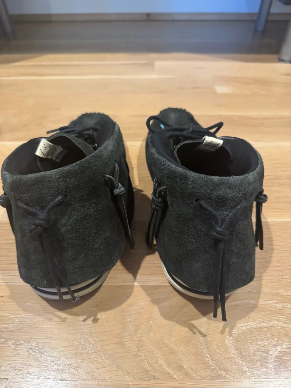 Visvim shaman Lhamo folk Men's Black Suede size 10.5
